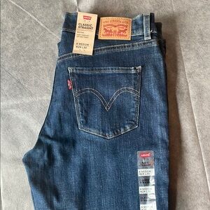 Levi's Women’s Classic Straight Jeans - Dark Blue